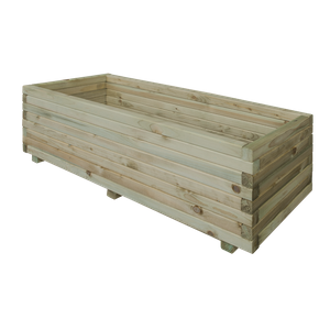 Houten bloembakken plantenbak rechthoek 120x40x35cm