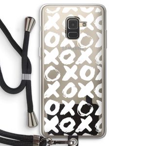 XOXO: Samsung Galaxy A8 (2018) Transparant Hoesje met koord