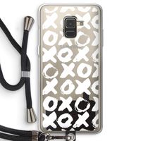 XOXO: Samsung Galaxy A8 (2018) Transparant Hoesje met koord