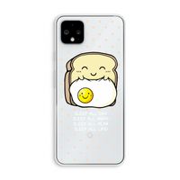 Sleep All Day: Pixel 4 XL Transparant Hoesje