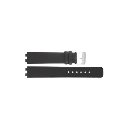 Horlogeband Danish Design IV12Q523 / IV13Q523 Leder Zwart 12mm