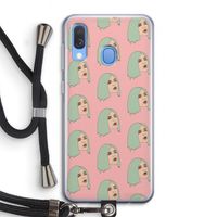 King Kylie: Samsung Galaxy A40 Transparant Hoesje met koord