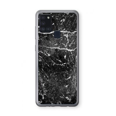 Zwart marmer: Samsung Galaxy A21s Transparant Hoesje