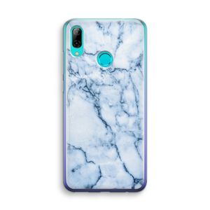Blauw marmer: Huawei P Smart (2019) Transparant Hoesje
