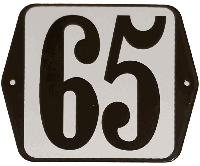 Huisnummer standaard nummer 65 - Warentuin mix