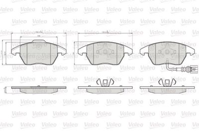 Remblok Vul Volkswagen Caddy 872587