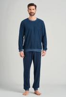 Schiesser Schiesser heren pyjama lang 175603 jeansblue