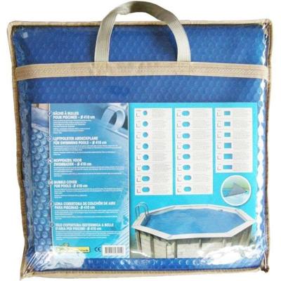 Bubbelafdekking voor houten zwembad - UBBINK - Rechthoekig 350x650 - Blauw - 400 micron