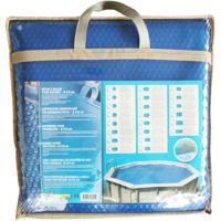 Bubbelafdekking voor houten zwembad - UBBINK - Rechthoekig 350x650 - Blauw - 400 micron