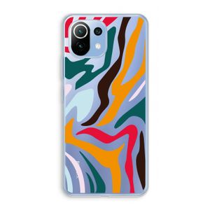 Colored Zebra: Xiaomi Mi 11 Lite Transparant Hoesje