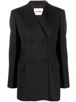 Jil Sander manteau court à boutonnière croisée - Noir