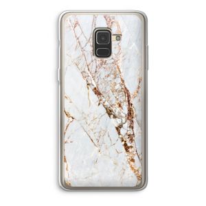Goud marmer: Samsung Galaxy A8 (2018) Transparant Hoesje