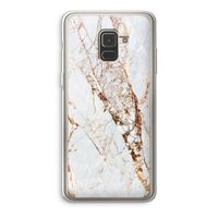 Goud marmer: Samsung Galaxy A8 (2018) Transparant Hoesje