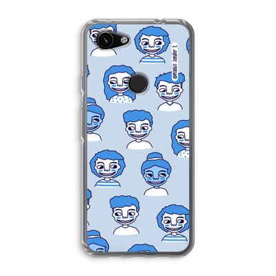 Gezichtjes: Google Pixel 3a Transparant Hoesje