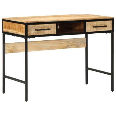 Schrijfbureau met lade Bruin 100 x 50 x 75 cm massief mangohout