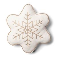 Riviera Maison Sierkussen Wit - Wonderful Snowflake - Polyester