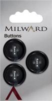 Milward Knoop Zwart/Blauw 20mm (3 stuks)