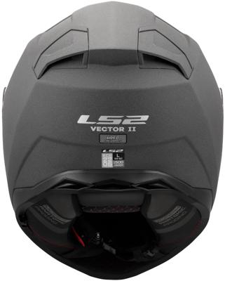 LS2 integraalhelm "ff811 vector ii concrete". helmet ff811 vector ii concrete matt xxl