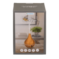 Houten Diffuser - Luchtbevochtiger - 120ml met LED - USB oplaadbaar