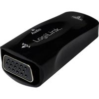LogiLink CV0108 Adapter [1x HDMI-bus - 1x VGA-bus] Zwart