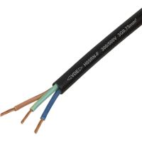TRU COMPONENTS TC-13475128 Rubberkabel H05RN-F 3 G 0.75 mm² Zwart per meter