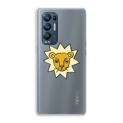 Kleine leeuw: Oppo Find X3 Neo Transparant Hoesje