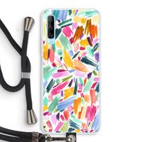 Watercolor Brushstrokes: Huawei P Smart Pro Transparant Hoesje met koord