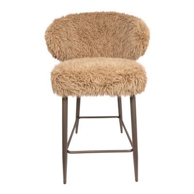 Ares Barkruk Hair Bruin (set van 2)