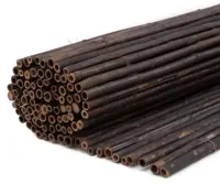 Bamboemat black 180x180 cm
