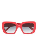 Moncler Eyewear lunettes de soleil à monture carrée - Rouge