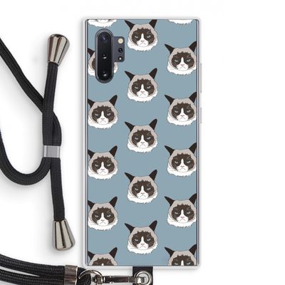 It's a Purrr Case: Samsung Galaxy Note 10 Plus Transparant Hoesje met koord