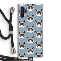 It's a Purrr Case: Samsung Galaxy Note 10 Plus Transparant Hoesje met koord