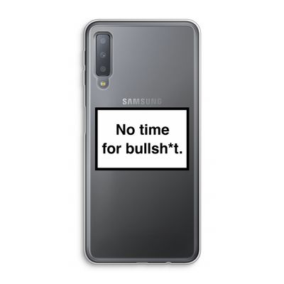 No time: Samsung Galaxy A7 (2018) Transparant Hoesje