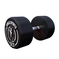 Gorilla Sports Dumbell - 32,5 kg - Gietijzer (rubber coating) - Met logo