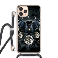 Sinister Wings: iPhone 11 Pro Max Transparant Hoesje met koord