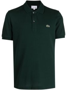 Lacoste logo-patch cotton polo shirt - Vert