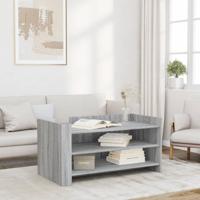 Salontafel 100x50x50 cm bewerkt hout grijs sonoma eikenkleur