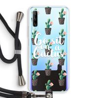 Cactus quote: Huawei P Smart Pro Transparant Hoesje met koord