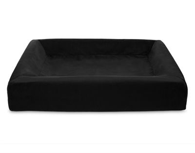 Bia bed royal fluweel hoes hondenmand zwart