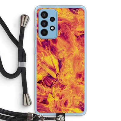 Eternal Fire: Samsung Galaxy A52 Transparant Hoesje met koord