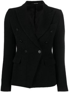 Tagliatore blazer croisé en laine vierge mélangé - Noir