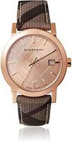 Horlogeband Burberry BU9040 Leder/Textiel Multicolor 20mm - thumbnail