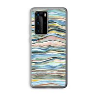 Watercolor Agate: Huawei P40 Pro Transparant Hoesje Watercolor Agate: Huawei P40 Pro Transparant Hoesje