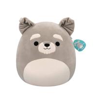Squishmallows Shaun Schnauzer knuffel - Grijs - 40 cm