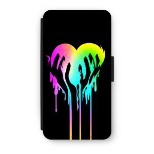 Hold My Heart: iPhone XS Flip Hoesje