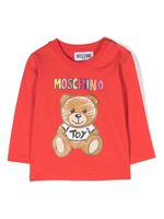 Moschino Kids t-shirt Teddy Bear à manches longues - Rouge - thumbnail