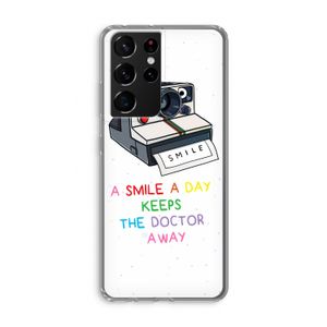 Smile: Samsung Galaxy S21 Ultra Transparant Hoesje