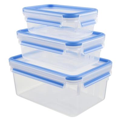 Tefal k30289 masterseal vershoudbakjes 0.55-2.3l 3-delig blauw