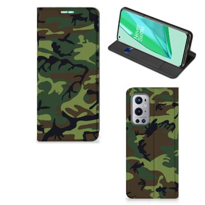 OnePlus 9 Pro | Hoesje met Magneet | Army Dark