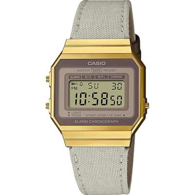Horloge Uniseks Casio VINTAGE SLIM DESIGN Bruin (Ø 35,5 mm)